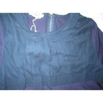 New Womens 10 NWT Dress 46 Designer Marni Italy Dark Blue Navy Cotton Viscose SS Photo 10