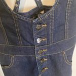 La Chapelle La Chappelle Denim skirt overall dark wash S Photo 4