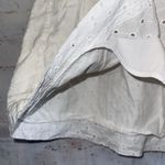 Gap  Skirt Womens 10 White Eyelet Gather Short Mini Lined Cotton Summer Spring Photo 2