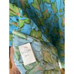 SALONI Tyra Printed Silk Shirt Dress Blue Multi Womens Size 10 Green Photo 7