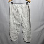 J Jill Love Linen White Pull On Capri Pants Pockets Sz M Capris Coastal Classic Size M Photo 1