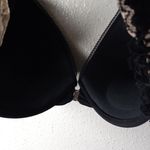 Adore Me  Bra 44G Underwire Padded Lace Trim Racer Back Front Hook in Black Photo 6