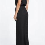Guess  Women’s Black XS Sandra Jumpsuit Solid wide-leg Strapless neckline Photo 3