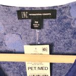 INC Size Petite Med Blue Tie Dye V Photo 5