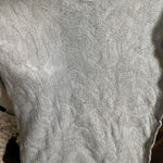 Eileen Fisher Medium Cardigan Knit Italian Yarn Merino Wool Grey Waterfall 3/4 Photo 8