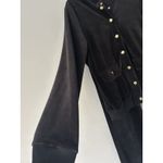 Ralph Lauren  Rare Vintage 90s Black Velour Jacket And Pants Set Size Medium Photo 10