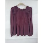 Loft Set Of 3 Blouses Women S Multicolor Workwear Peasant Cottage Boho Preppy Photo 1