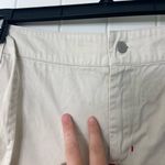 Disney Walt  World women’s light tan embroidered‎ belted tie hem capri pants XL Photo 4