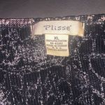 Plisse Clothing Plisse Sleeveless Ribbed Beige Blk Abstract Print Blouse Polyester XL Photo 5