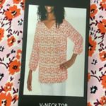 Mario Serrani Italy Pink/Orange Floral 3/4 Sleeves Blouse Size XXL New with tag Photo 9