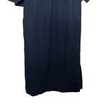 COS  Navy Layered Midi Dress Size 4 Minimalist Modern Workwear Photo 3