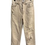 Urban Outfitters BDG  PAX Women's 26 Natural Pax Beige Ripped Straight Jeans Photo 2