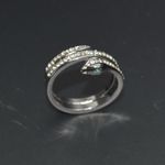 Silver Snake Band Ring Size 6 Photo 2