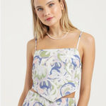 LULU AND ROSE Inez Scarf Crop Top Purple Photo 0