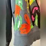 ZARA  Women’s Oversized Pop Art Graphic Icon Sweatshirt Gray/Multi Size L NWOT Photo 4