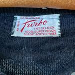 Vintage 60’s 70’s Black Sequin Bracelet Sleeve Cardigan Sweater Size Small Photo 3