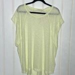 Free People  Neon Lime We the Free Halo Cap Sleeve Tee 155 Photo 2