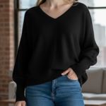 Kerisma  Ryu Black V-Neck Thin Sweater Top size Small/Medium Photo 0