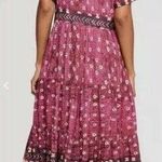 Jen's Pirate Booty JEN’S PIRATE BOOTY Purple Honey Buttondown Midi Dress Boho Aztec Dress Size S Photo 1