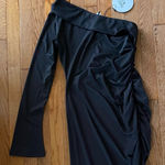 Princess Polly One Shoulder Black Dress Photo 0