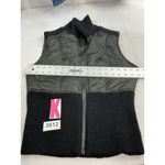 Charlotte Russe Womans Medium Black Zip Up Vest Photo 4