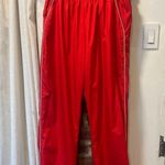 Nike Womens Red Retro Windbreaker Pants M Photo 3
