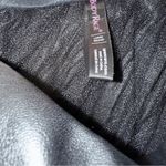 BODY RAGE SPENCERS Black Faux Leather Skirt With Tulle‎ Hem Silvertone Hearts L Size undefined Photo 5