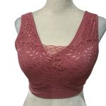 Phoebe & Me Lace Bralette in Dusty Rose Pink Size 1X Photo 1
