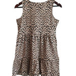 Love, Fire Love Fire Dress Girl's Large Scoop Neck Tank Sleeveless Animal Print Tier Flowy Photo 3