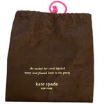 Kate Spade New York Barrow Street Crossbody Bag Pink Black Striped Ribbon Bow Photo 9