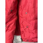 Talbots Red Puffer Goose Down Vest Womens S Zip Snap Photo 1