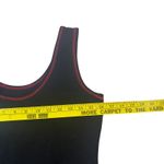 Jumping Joy Black Tank Top Red Trim Henley Style Buttons Women's M Size M Photo 6