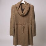 New Directions Tan Cowl Neck Sweater Dress Size XL Photo 2