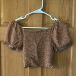 LA Hearts L.A. Hearts Size XS Extra Small Women's Teen Girl Polka Dot Smocked Crop Top Photo 2