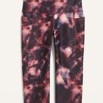 Old Navy High Waisted PowerSoft 7/8-Length Tie-Dye Side-Pocket Leggings Size S Photo 3