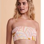 Billabong Tropic Jungle Reversible Bandeau Bikini Top White Colorful S Photo 0