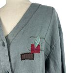 J.Jill Sz 2X Vintage Early Linen Art-to-Wear Patchwork Lagenlook Jacket Coat Photo 11