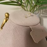 Sterling Silver SIZE 9 Dainty Gold Plated 925 Emerald Cut Cubic Zirconia Ring Photo 4