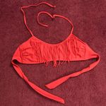 Xhilaration M/L cowgirl Red Fringe Swimsuit Bralette Top Photo 5