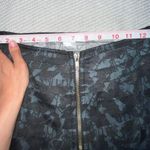 Black And Blue Zip Front Tiered Stretch Mini Skirt Size Sm Photo 2