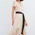 ZARA Cream Swiss Dot Mesh Midi Dress Photo 1