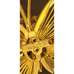 Monet Vintage Signed  Gold Tone Butterfly Brooch Pin Rhinestones Photo 1