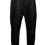 Spanx Patent Leather Leggings High-Waisted Shaping Fit Womens Size Large Black Photo 4