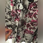 Jaipur boho paisley Floral Ruffle sleeveless button down shirt mini dress sz M Size M Photo 3