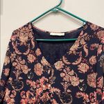 Lush Clothing Floral Print babydoll dress dark blue Photo 1