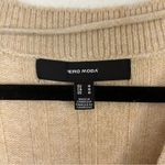 VERO MODA Doffy Long Sleeve V Neck Rib Sweater Dress Irish Cream Melange M Photo 2