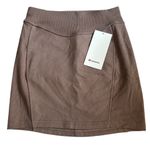 Lululemon Women's Scuba High Rise Mini Skirt Color Taupetastic TPTC Size S NWT Photo 1