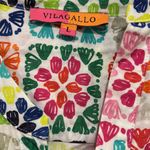 VILAGALLO Amina Dress Womens Multicolor Patchwork Size Large Photo 6