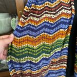 Vintage 90’s Casca 100% Silk Colorful Stripes & Dots Scarf Orange Photo 1