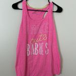 Motherhood Maternity  Pink  I Make Cute Babies Tank Top Size‎ Medium (N1) Photo 0